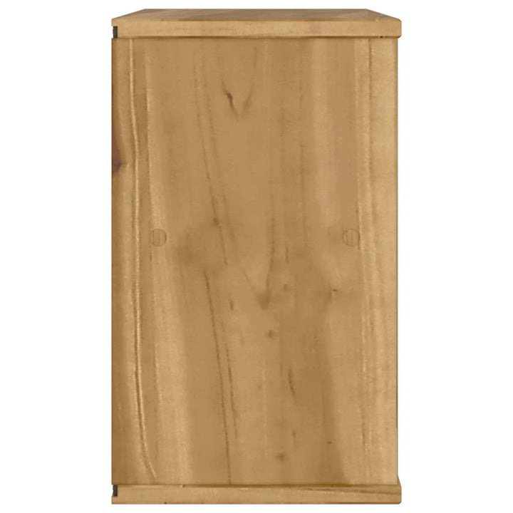 TV-skab ODDA med skuffe 79x24x40 cm massivt fyrretræ