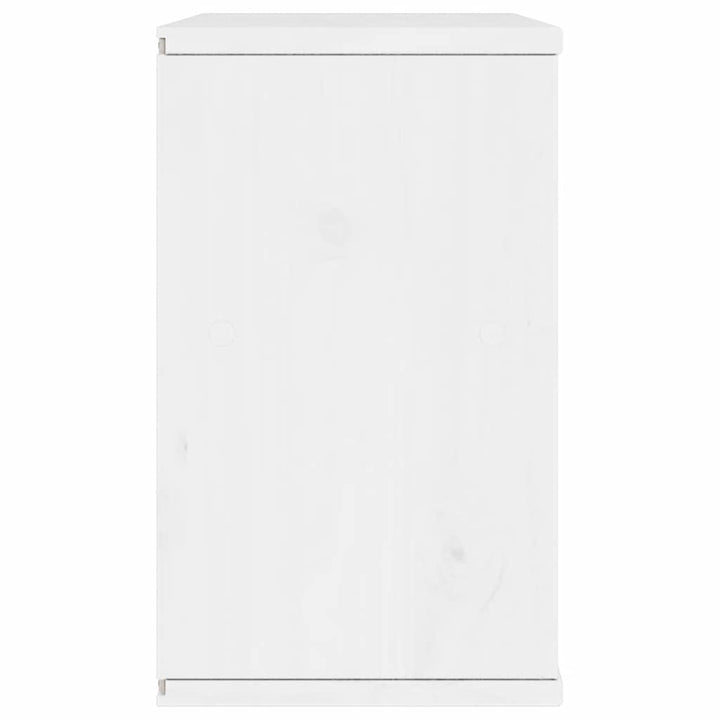 TV-skab ODDA med skuffe 79x24x40 cm massivt fyrretræ hvid