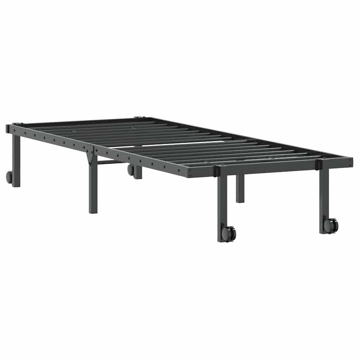 sengeramme uden madras foldbare 75x190 cm stål sort