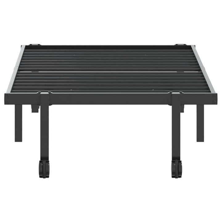 sengeramme uden madras foldbare 75x190 cm stål sort