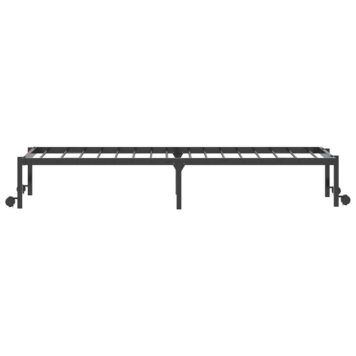 sengeramme uden madras foldbare 80x200 cm stål sort