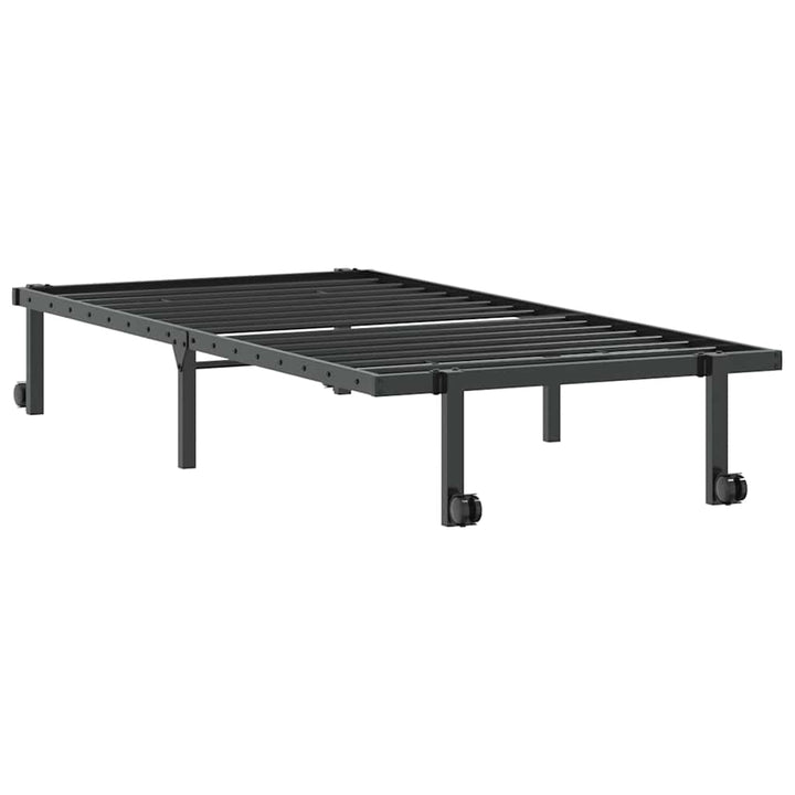 sengeramme uden madras foldbare 90x190 cm stål sort