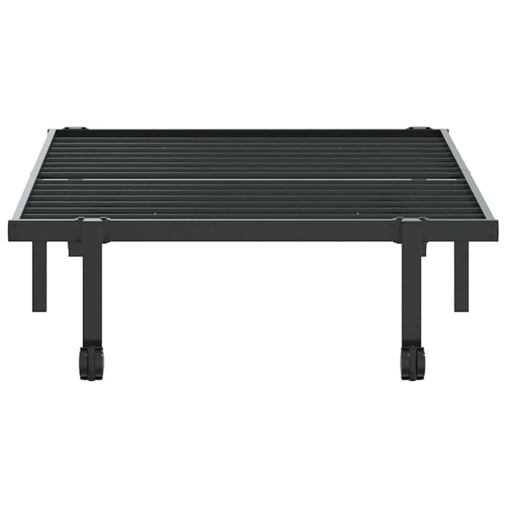 sengeramme uden madras foldbare 90x190 cm stål sort