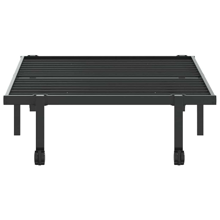 sengeramme uden madras foldbare 90x200 cm stål sort