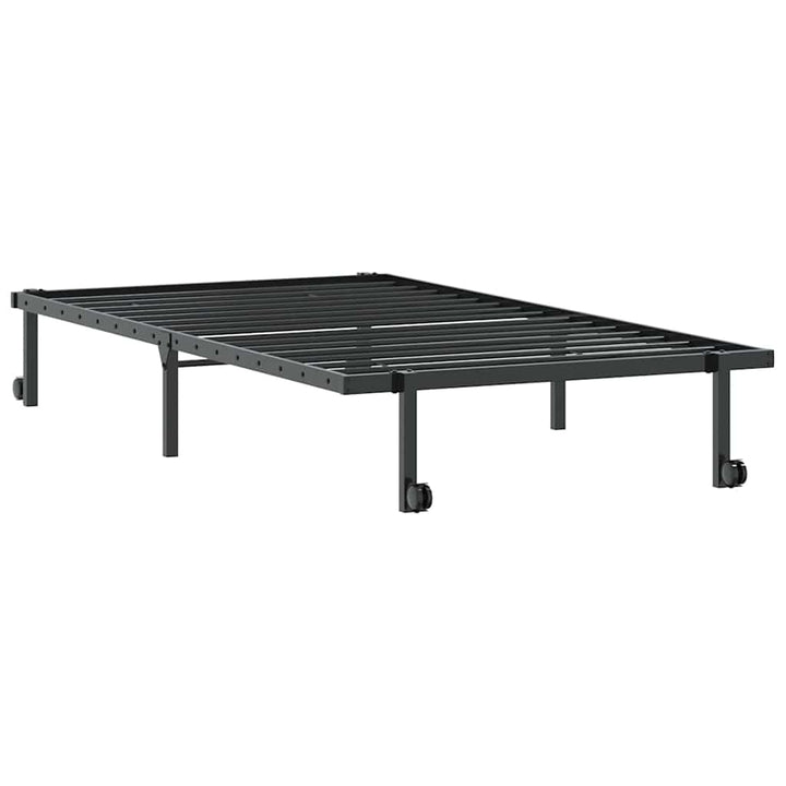 sengeramme uden madras foldbare 100x190 cm stål sort
