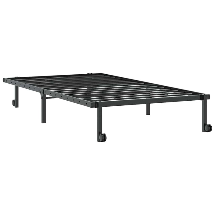 sengeramme uden madras foldbare 100x190 cm stål sort
