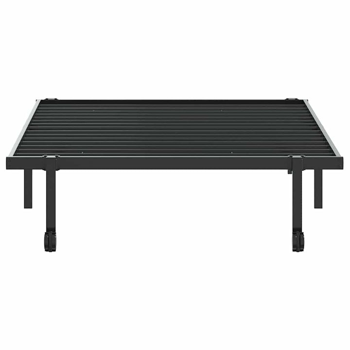 sengeramme uden madras foldbare 100x200 cm stål sort