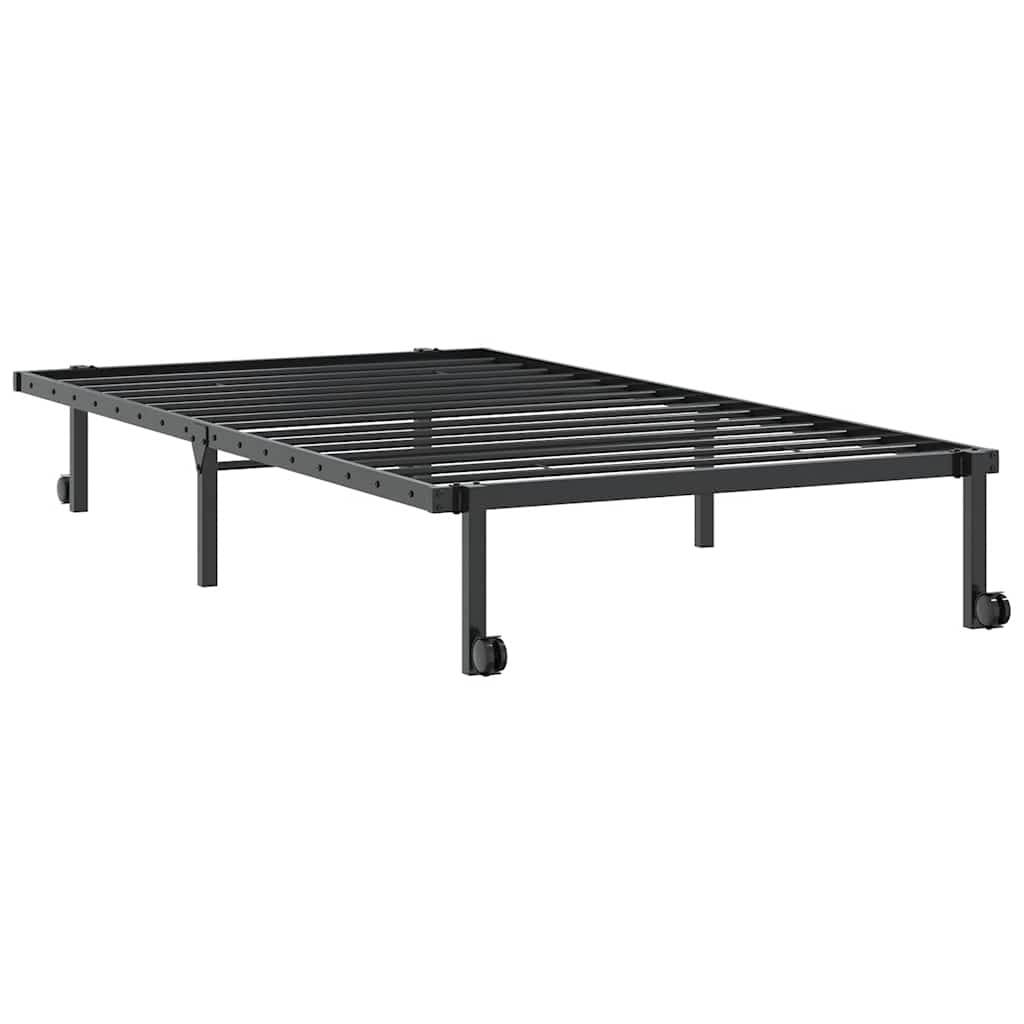 sengeramme uden madras foldbare 107x203 cm stål sort