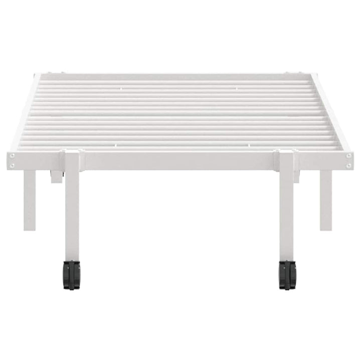 sengeramme uden madras foldbare 80x200 cm stål hvid