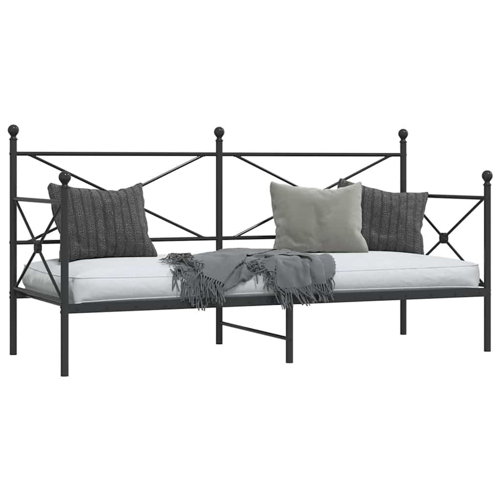 daybed uden madras 75x190 cm stål sort