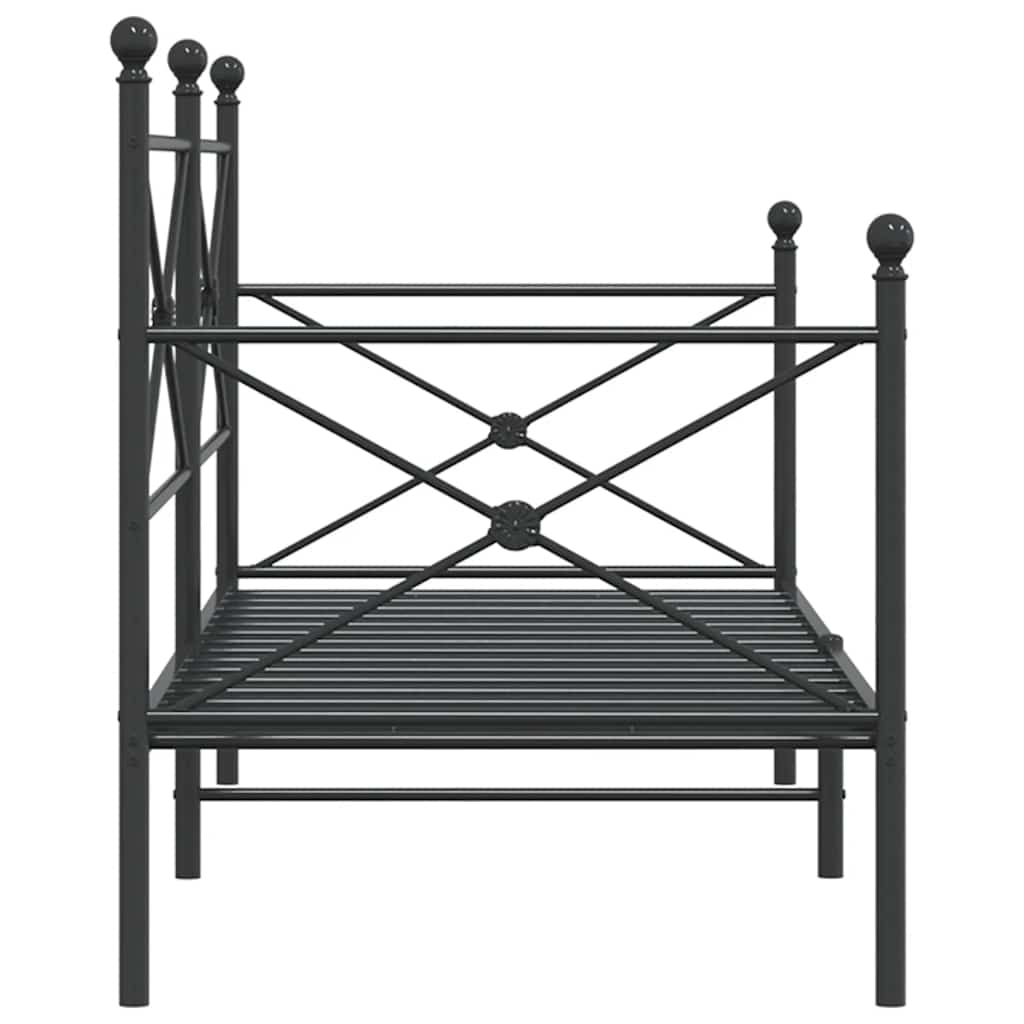 daybed uden madras 75x190 cm stål sort