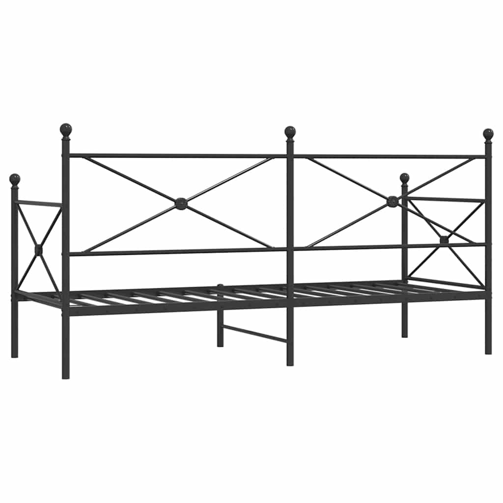 daybed uden madras 75x190 cm stål sort