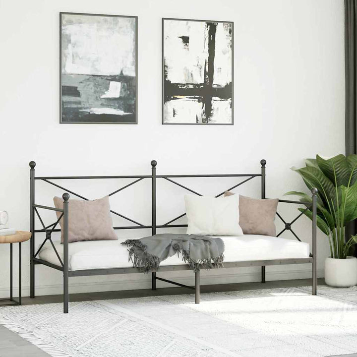daybed uden madras 80x200 cm stål sort