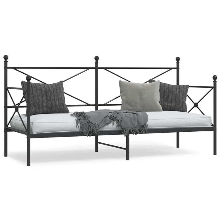 daybed uden madras 80x200 cm stål sort