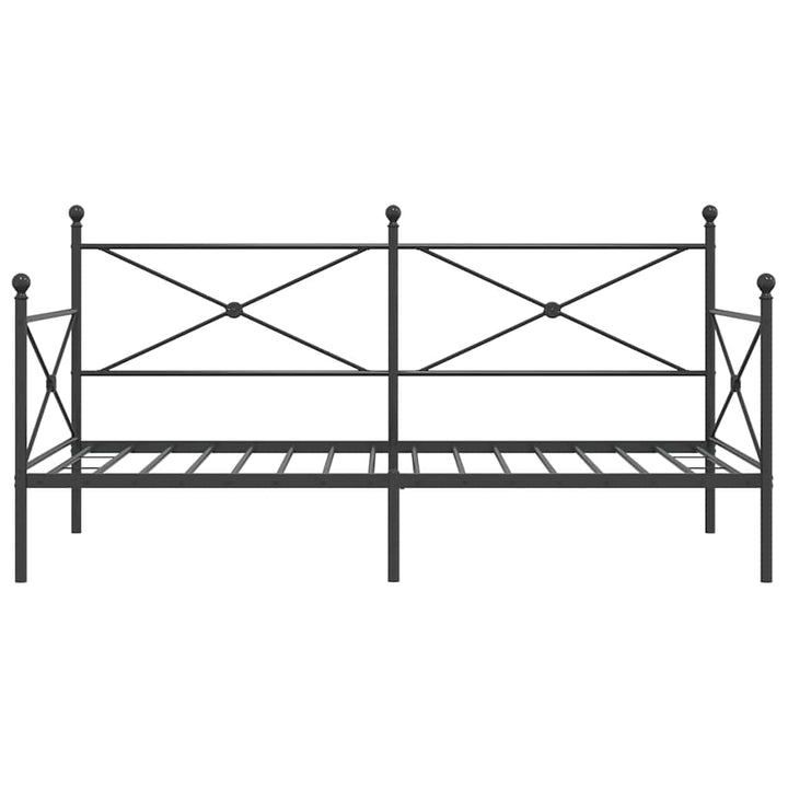 daybed uden madras 100x190 cm stål sort