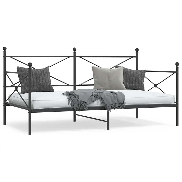 daybed uden madras 100x190 cm stål sort