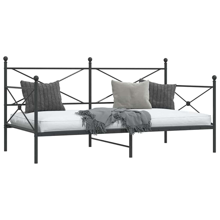 daybed uden madras 100x200 cm stål sort