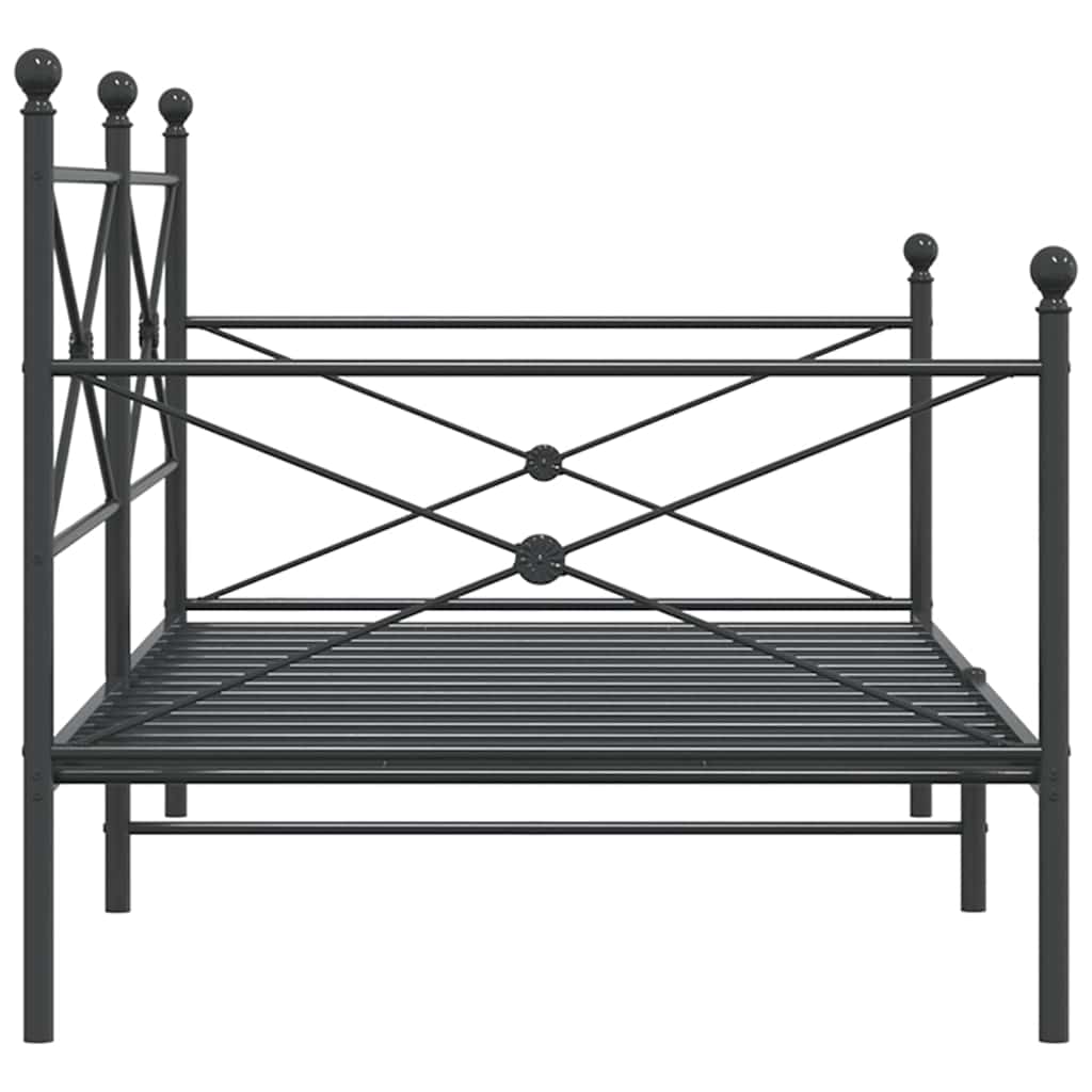 daybed uden madras 100x200 cm stål sort