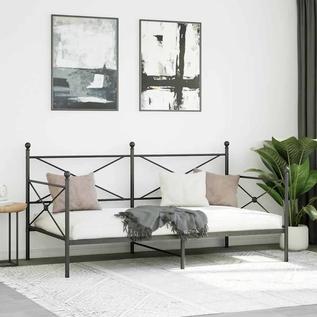 daybed uden madras 107x203 cm stål sort
