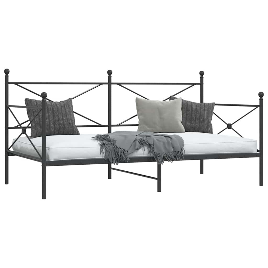 daybed uden madras 107x203 cm stål sort