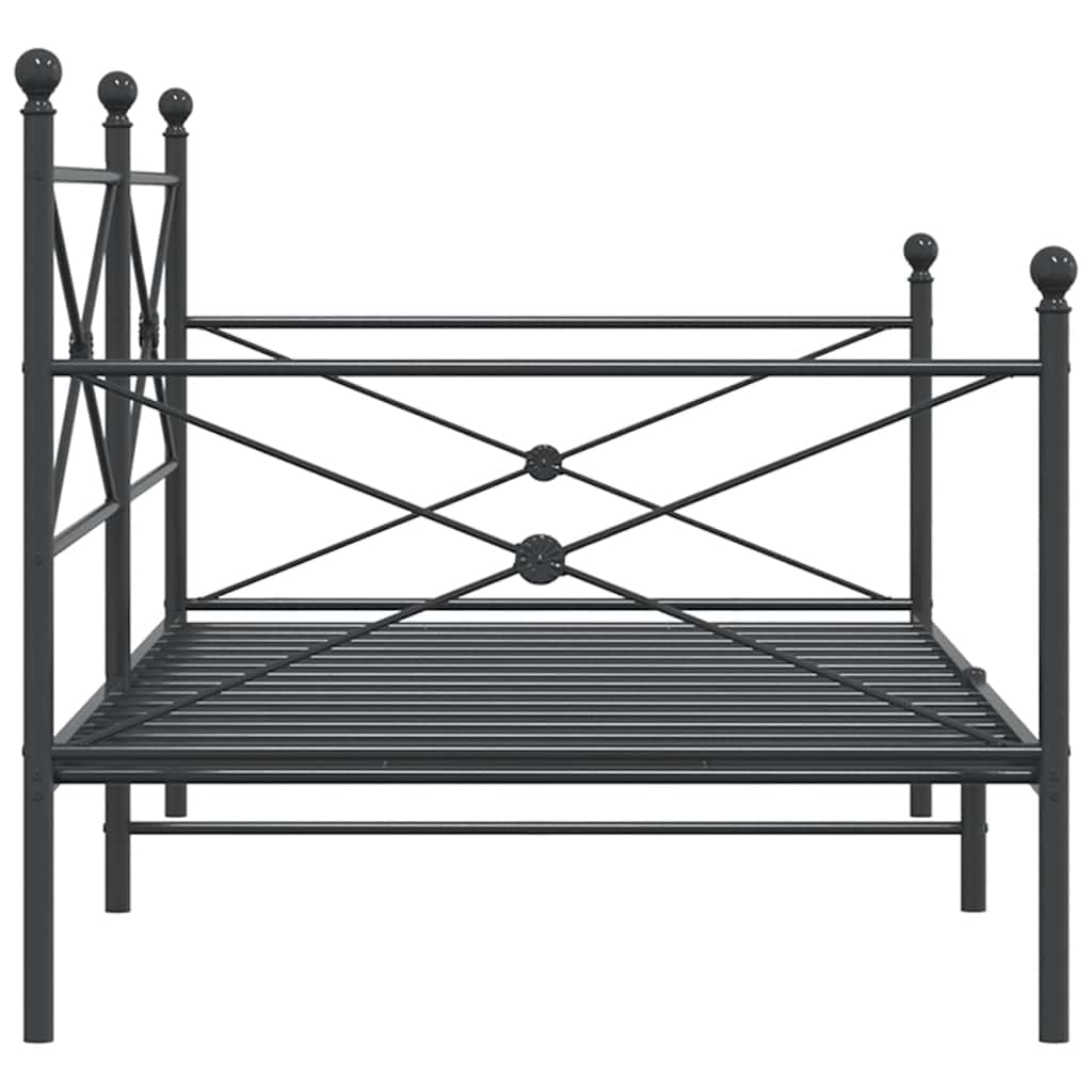 daybed uden madras 107x203 cm stål sort