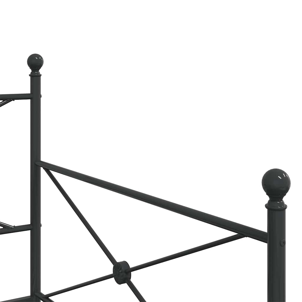 daybed med udtræk uden madras 107x203 cm stål sort