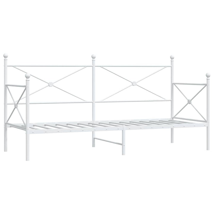 daybed uden madras 90x200 cm stål hvid