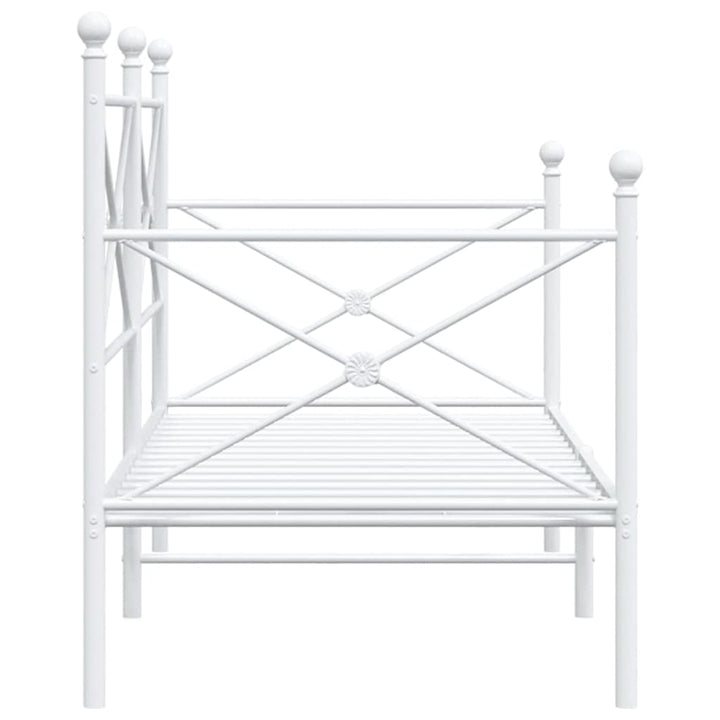 daybed uden madras 90x200 cm stål hvid