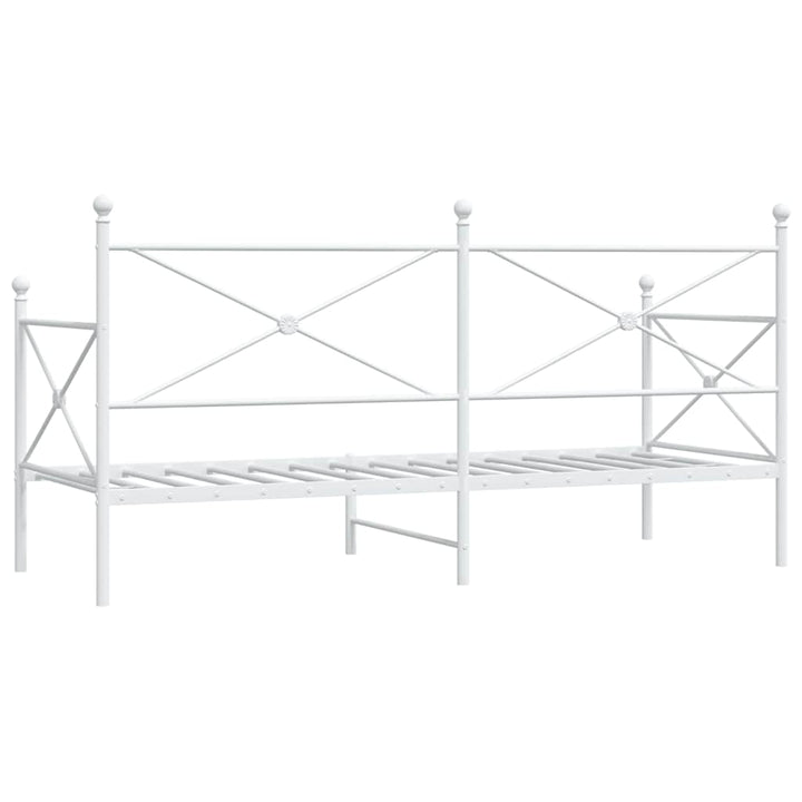 daybed uden madras 90x200 cm stål hvid