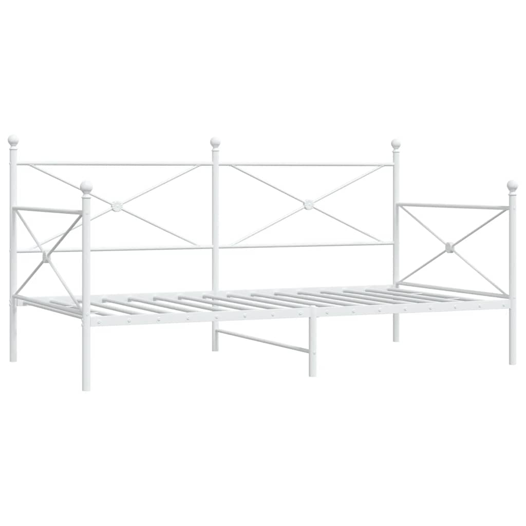 daybed uden madras 100x200 cm stål hvid