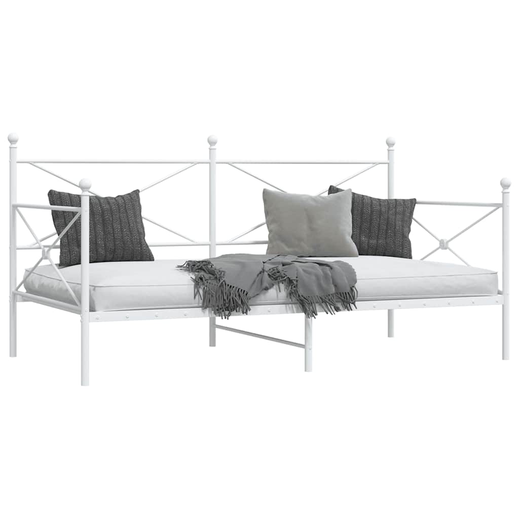 daybed uden madras 100x200 cm stål hvid
