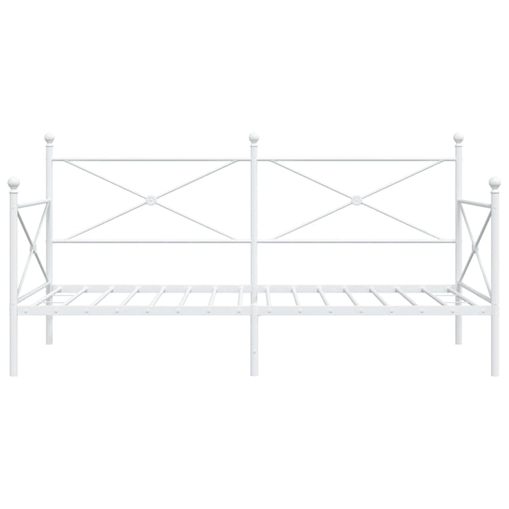 daybed uden madras 100x200 cm stål hvid