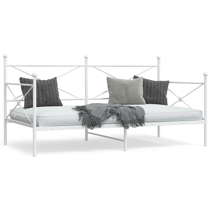 daybed uden madras 100x200 cm stål hvid