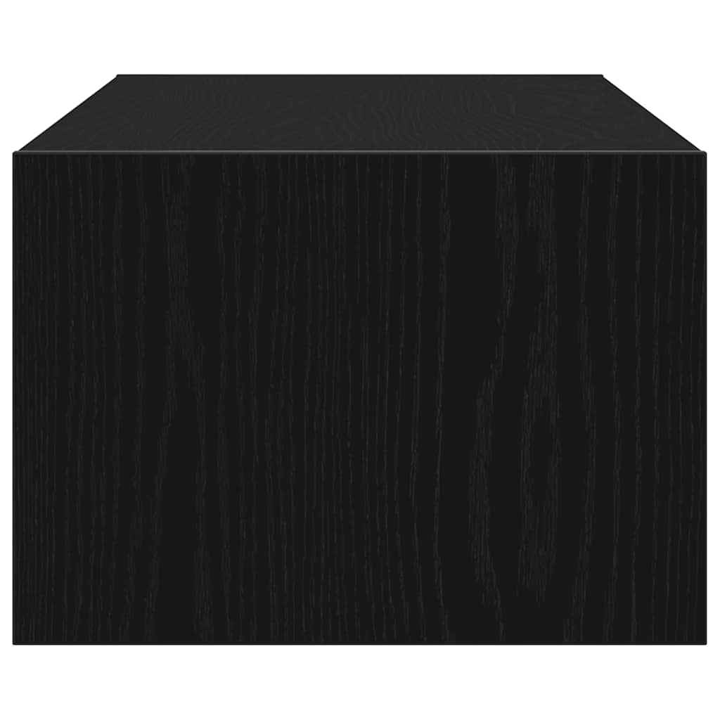 tv-skab med LED-lys 100X35,5x25 cm sort-eg