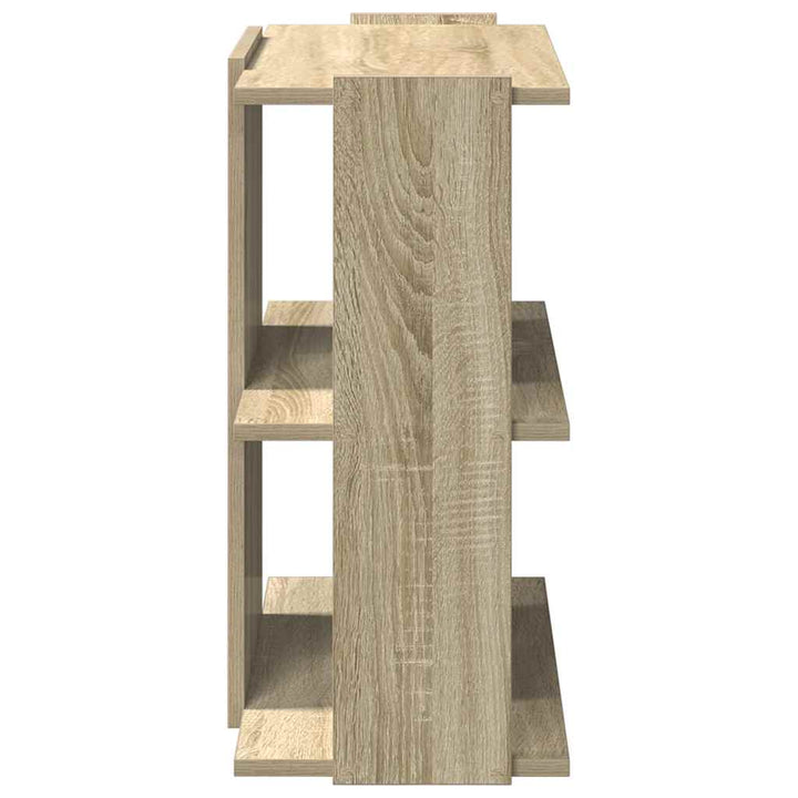 bogreol 60x30x60 cm 3 hylder konstrueret træ sonoma-eg