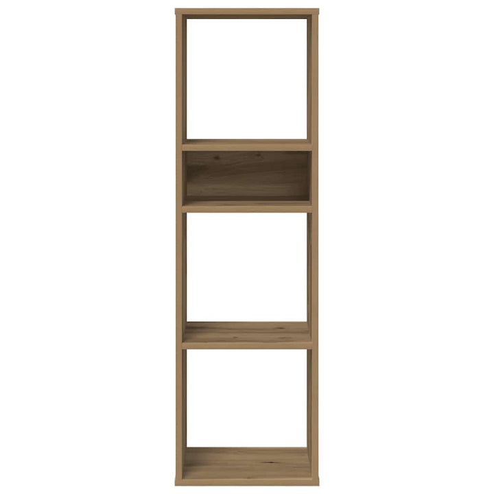 bogskab 34x31x112 cm konstrueret træ kunsteg