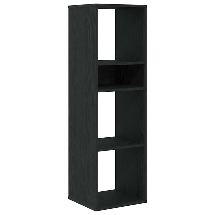bogreol 34x31x112 cm konstrueret træ sort