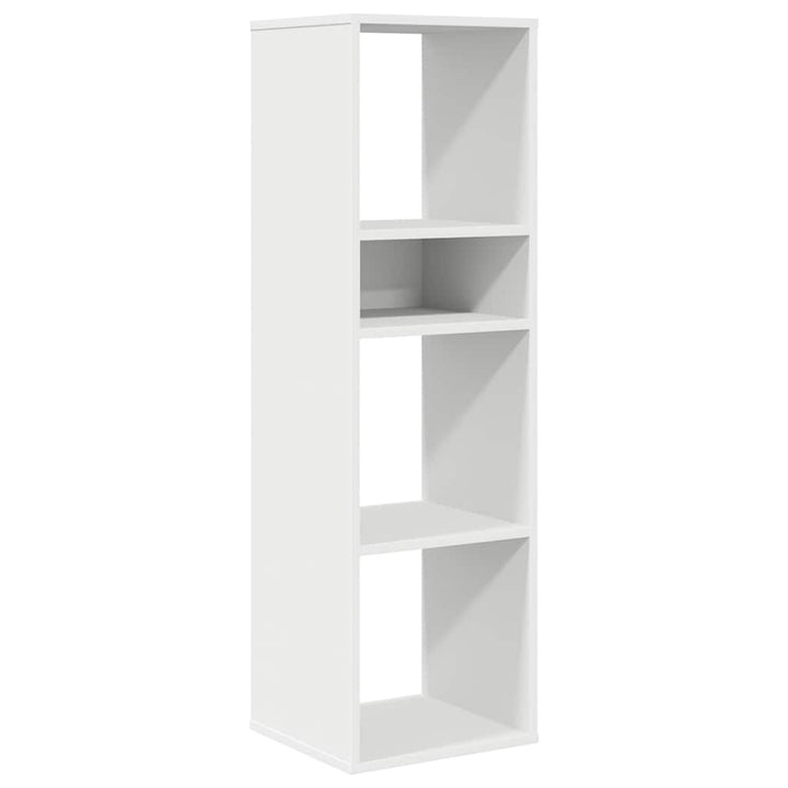 bogreol 34x31x112 cm konstrueret træ hvid