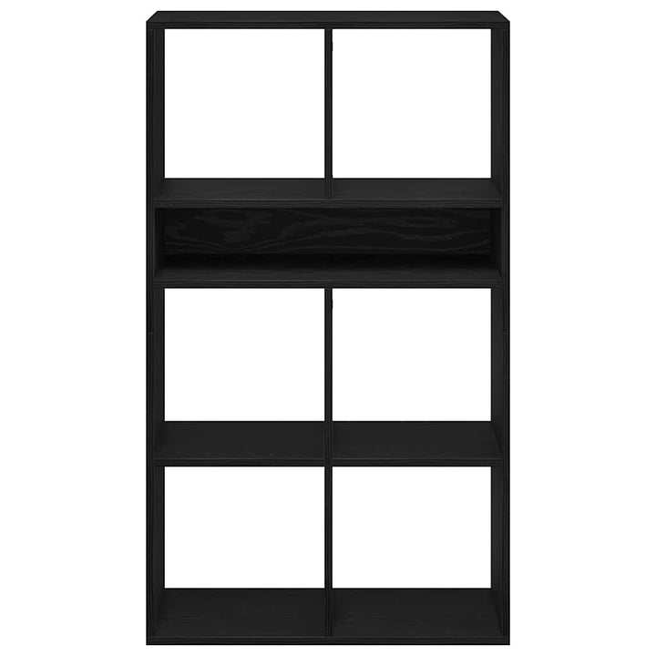 bogreol 66x31x112 cm konstrueret træ sort