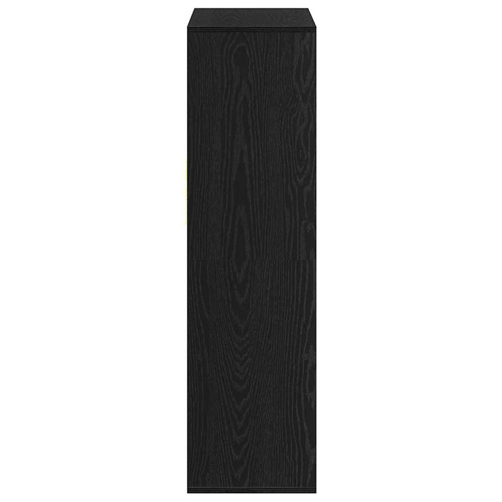 bogreol 66x31x112 cm konstrueret træ sort