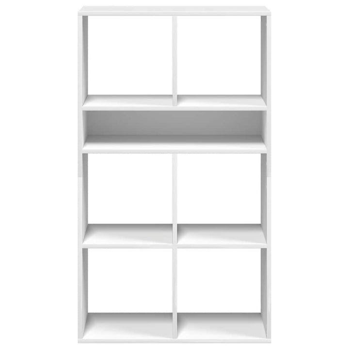 bogreol 66x31x112 cm konstrueret træ hvid