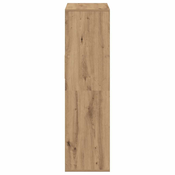 bogskab 66x31x112 cm konstrueret træ kunsteg