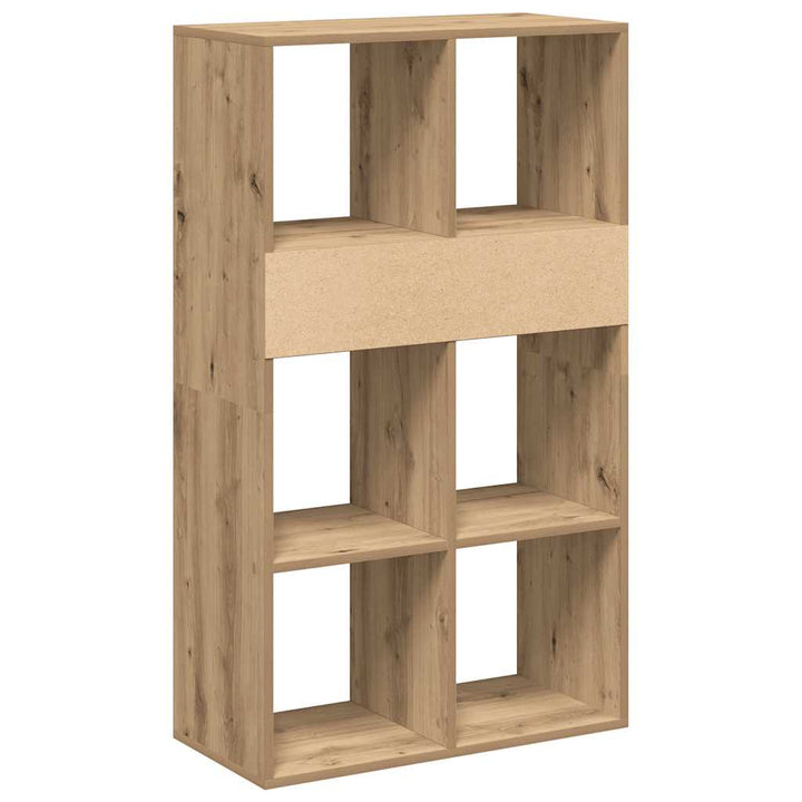 bogskab 66x31x112 cm konstrueret træ kunsteg