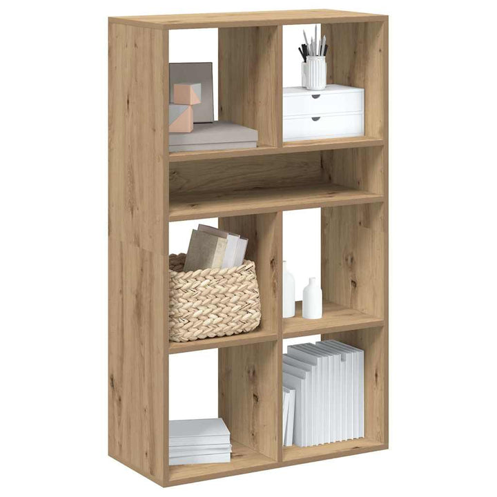 bogskab 66x31x112 cm konstrueret træ kunsteg