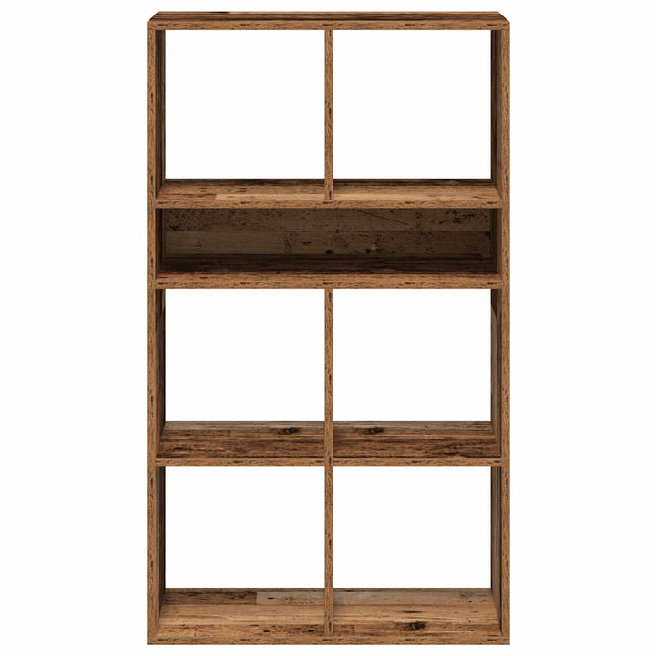 bogreol 66x31x112 cm konstrueret træ antikt træ