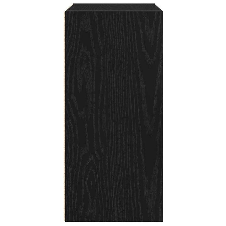 bogreol 31x24x52 cm konstrueret træ sort-eg