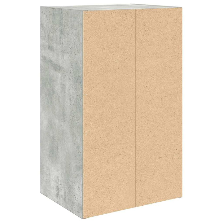 bogreol 31x24x52 cm konstrueret træ betongrå
