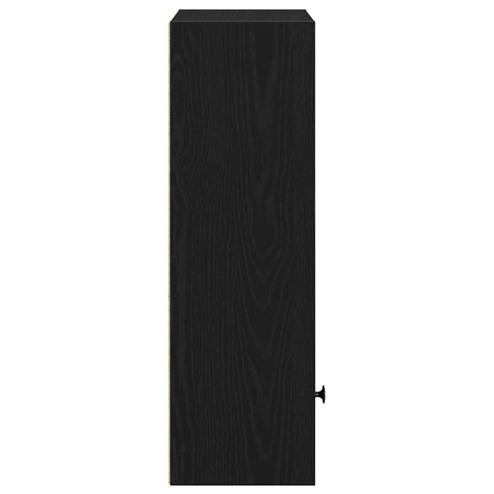 bogreol 31x24x77 cm konstrueret træ sort-eg