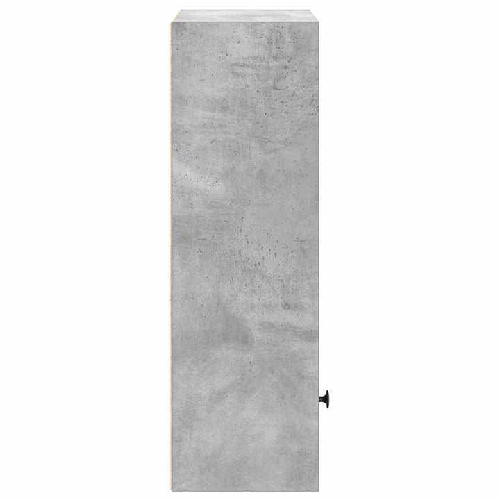 bogreol 31x24x77 cm konstrueret træ betongrå