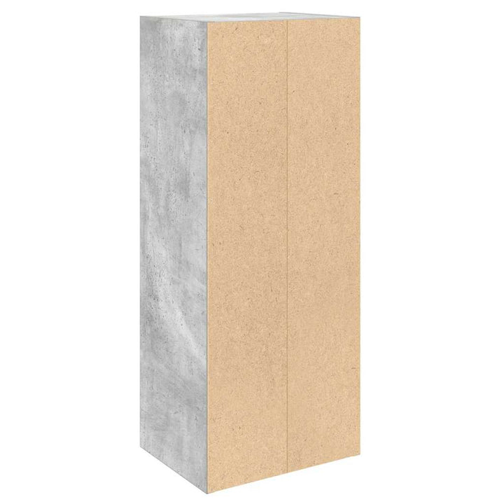 bogreol 31x24x77 cm konstrueret træ betongrå